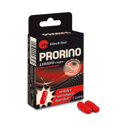 ERO PRORINO Libido Caps For Women - Enhanced Sexual Desire and Performance - 2 pcs - Pink