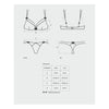 Introducing the Intensa 2 Pc Set: Seductive Lace Bra and Double Thong for Women - Enhance Your Intimate Pleasure in Sensational Black