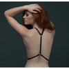 Colette Noir Mila Harness - Triple Strap Chest and Torso Harness for Women - Sensual Black