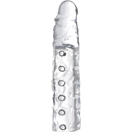 Adult Naughty Store - EnhanceX 3-Inch Clear Penis Enhancer Sleeve for Men - Model X3PENH - Intensify Pleasure and Increase Size - Transparent