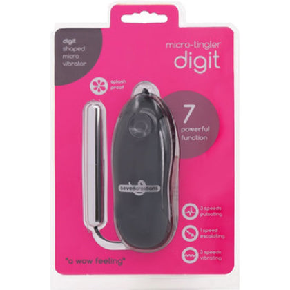 Digit Micro Tingler - Powerful Silver Finger Vibrator for Intense Pleasure