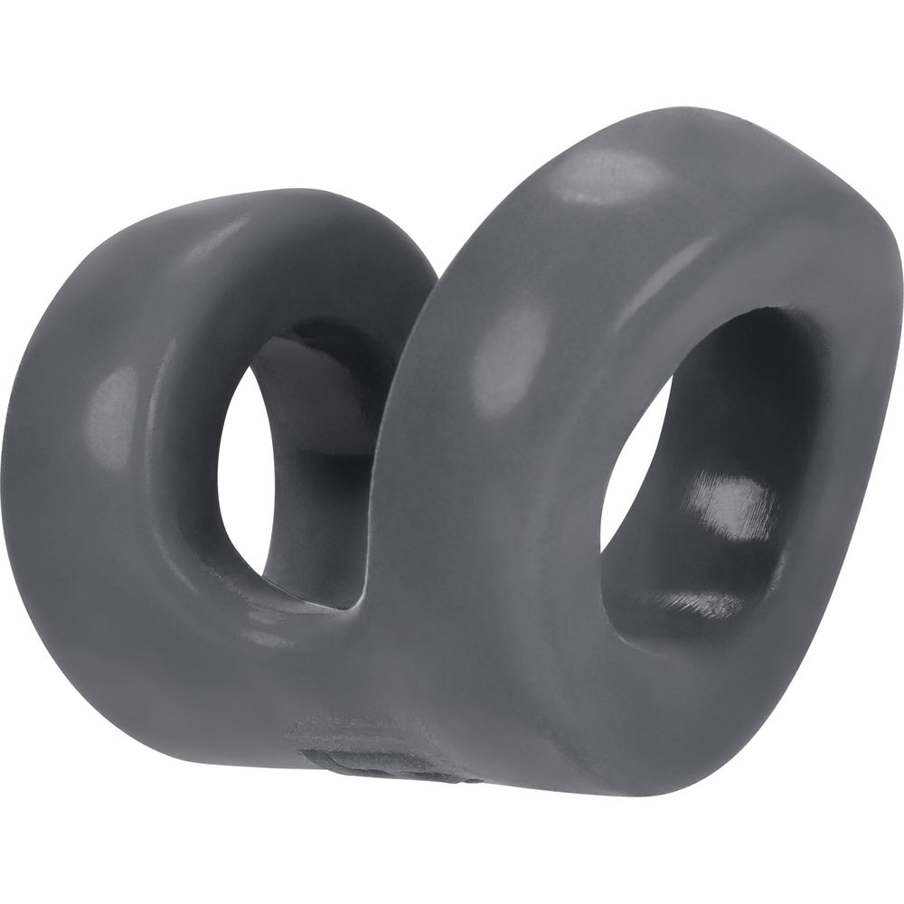 Hunkyjunk Stone CONNECT C-ring/Balltugger - Male Cockring and Ball Tugging Toy for Enhanced Pleasure - Black