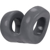 Hunkyjunk Stone CONNECT C-ring/Balltugger - Male Cockring and Ball Tugging Toy for Enhanced Pleasure - Black