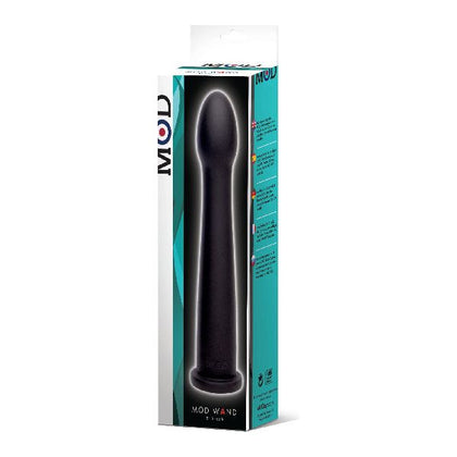 MOD Love Deluxe Thruster Kit - Smooth Black Silicone Wand (Model: MOD Wand Smooth Black) - Unisex Pleasure Toy