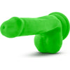 Neo Elite 6in Silicone Dual Density Cock with Balls - Neon Green: A Sensational Lifelike Pleasure Experience for All Genders