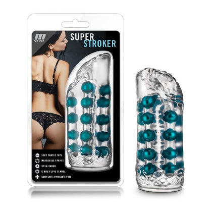 Introducing the SensaFirm M-7 Super Stroker Clear: The Ultimate Pleasure Experience for Men