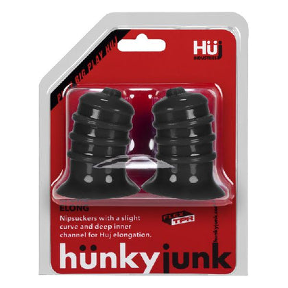 Hunkyjunk ELONG Wide Base Nipsucker - Model X2: The Ultimate Gender-Neutral Nipple Pleasure Enhancer in Sultry Black