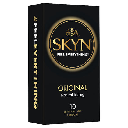 SKYN Original Condoms 10 Pc - SKYN Original Condoms Model M001 for Men, Natural Feel, Enhanced Stimulation, Non-Latex, Soft Material, Natural Colour