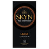 SKYN Large Condoms 10 - The Ultimate Pleasure and Protection for Men, Skynfeel Material, Straight Shape, Reservoir-End, Natural Color