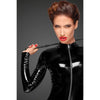 Seductive Pleasure: The Sensational PVC Overall with 3 Way Zipper - Model X123 - Unleash Your Desires - Black