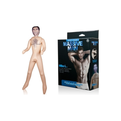 Introducing the SensaDoll Mike L. Realistic PVC Male Sex Doll - Model ML-61, for Men - Lifelike Pleasure in Flesh - Adult Naughty Store