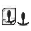 Luxe Pleasure Vibra Slim Plug - Model WLX-1001 - Unisex Anal Stimulator - Sleek Black
