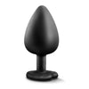 Exquisite Temptasia Bling Plug Large Black - The Ultimate Sensual Pleasure for Alluring Booty Play - Adult Naughty Store