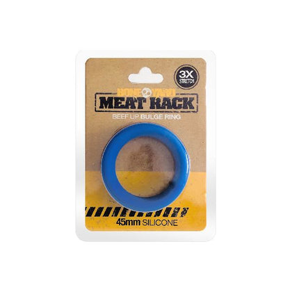 Rouge Meat Rack Cock Ring Blue Silicone Erection Enhancer MR-01 for Men Intimate Area Pleasure