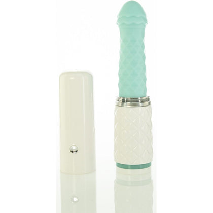 Pillow Talk Feisty Teal Thrusting Vibrator - Model PT-001: Ultimate Pleasure Experience for All Genders - Thrusting Shaft, 2 Speeds, 3 Dynamic Functions, Teal - Adult Naughty Store