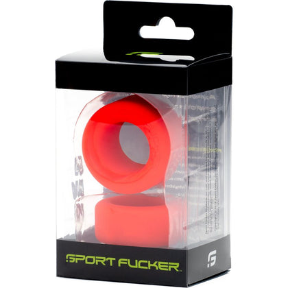 Sport Fucker Nutt Job Set: Sensational Silicone Cockring and Ball Stretcher Combo for Him - Pleasure Redefined - Adult Naughty Store