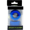 Sport Fucker Nutt Job Set - Silicone Cockring and Ball Stretcher Combo for Men - Model NF-001 - Blue - Adult Naughty Store