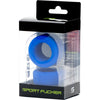 Sport Fucker Nutt Job Set - Silicone Cockring and Ball Stretcher Combo for Men - Model NF-001 - Blue - Adult Naughty Store