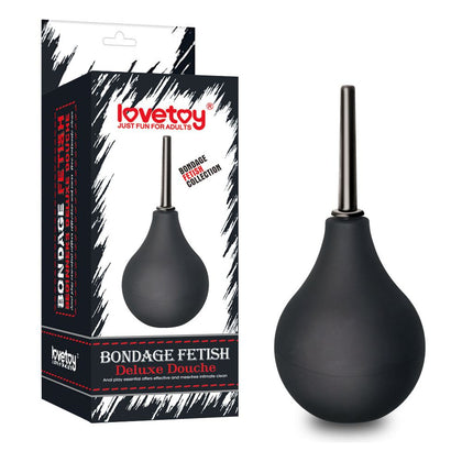 Deluxe Fetish Pleasure Douche - Model DFD-69 - Unisex Anal Cleansing in Sensual Black - Adult Naughty Store