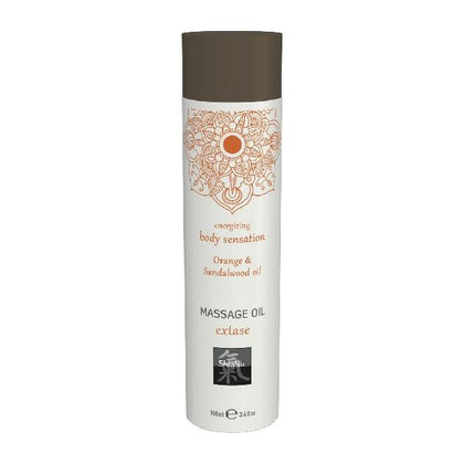 Shiatsu Extase Orange and Sandalwood Massage Oil 100ml - Sensual Aromatherapy for Nourished Skin