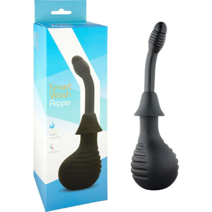 Introducing the Smart Wash - Rippo Douche: Unisex Water-Based Pleasure Enhancer in Sensual Black