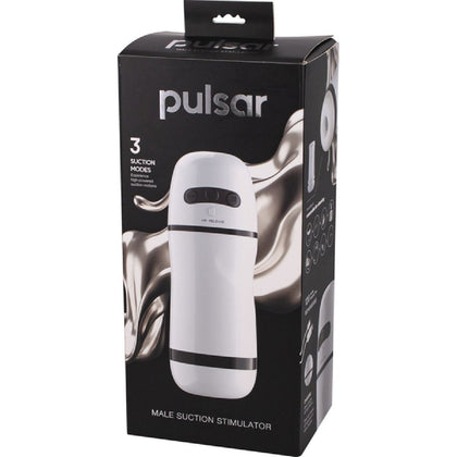 Pulsar Male Suction Stimulator - Model PS-2000 - White - Intense Pleasure for Men