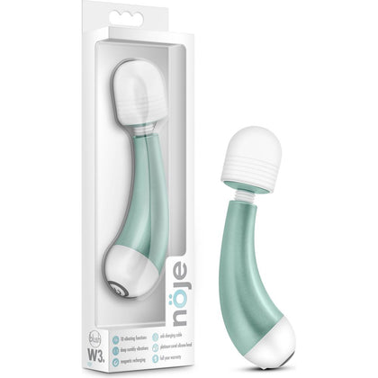 Noje W3 Sage Petite Pleasure Wand - Powerful Compact Vibrator for Intimate Pleasure - Model W3 - Female - Clitoral Stimulation - Sage Green - Adult Naughty Store