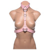 Introducing the Seductive Miss Behaved Pink Chest Harness - The Ultimate BDSM Accessory for Unforgettable Pleasure!