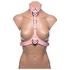 Introducing the Seductive Miss Behaved Pink Chest Harness - The Ultimate BDSM Accessory for Unforgettable Pleasure! - Adult Naughty Store