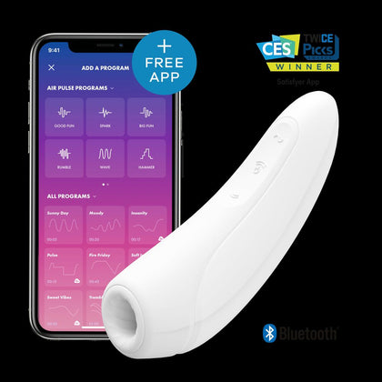 Introducing the Sensational Satisfyer Curvy1+ White: The Ultimate Symphony of Pleasure for Women's Intimate Bliss