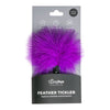 Introducing the Pleasure Delights Feather Teaser - Model PT-1001: A Sensual Purple Small Tickler for All Genders and Intimate Pleasure