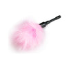 Introducing the Sensual Delights Seductive Pleasure Tickler TKS-001 - Pink Small - For All Genders - Exquisite Feather Tickler for Enhanced Sensations