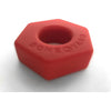 Introducing the Sensual Pleasure Series: NutBuster Red Silicone Cockring and Ball Stretcher - Model NB-1 - For Men - Intense Pleasure Enhancement in Vibrant Red