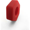 Introducing the Sensual Pleasure Series: NutBuster Red Silicone Cockring and Ball Stretcher - Model NB-1 - For Men - Intense Pleasure Enhancement in Vibrant Red