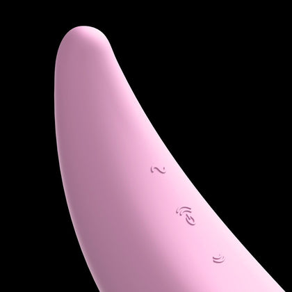 Sensual Satisfyer Curvy3+ Pink Clitoral Stimulator for Women - Unleash Your Desires
