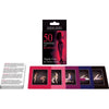 Introducing the Sensual Delights Collection: Seductive Pleasure Bondage Position Cards - Model 50XG for All Genders - Explore Boundless Ecstasy in Vibrant Black - Adult Naughty Store