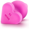 Sensual Delights Naughty Candy Heart - Be Mine Silicone Anal Plug (Model NCH-BM001) for Pleasurable Fun - Unleash Your Desires in Passionate Pink! - Adult Naughty Store