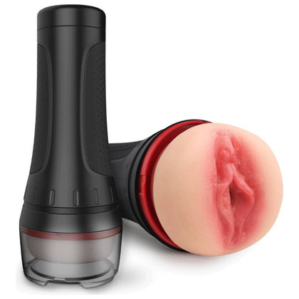 Hercules Intense Pleasure Masturbator - Model HX-69 - Male Stroker - Deep Thrusting Action - Midnight Black - Adult Naughty Store