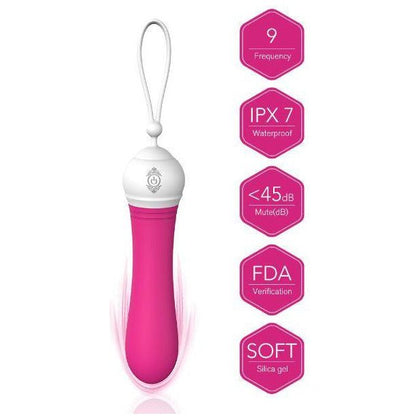 Sensuelle Kitti Mini Vibrator - Petite Pleasure Delight for Her, Model K1001, Passionate Pink