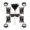 Midnight Pleasures: Sensual Bondage Fantasy Kit - Model BNDG-101 - Unisex - Restraints and Sensory Delights - Midnight Black - Adult Naughty Store