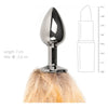 Fox Tail No. 1 Silver Plug: Elegant Sensual Delight for Alluring Anal Play - Unisex, Silver - Adult Naughty Store