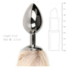 Ethereal Pleasures Fox Tail No. 2 Silver Plug - Unisex Anal Toy for Sensual Stimulation - Metallic Silver - Adult Naughty Store