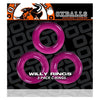 Introducing the Sensual Pleasure Willy Rings Hot Pink - The Ultimate Passion Enhancer for Men's Intimate Pleasure - Adult Naughty Store