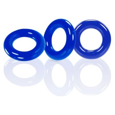 Seductive Willy Rings Police Blue - Premium Silicone Vibrating Cock Ring for Mind-Blowing Pleasure - Model X123 - Suitable for All Genders - Intense Stimulation for Maximum Satisfaction - Blu - Adult Naughty Store