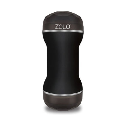Zolo DP Stroker: Dual-Entry Pleasure Device for Him and Her - Model ZS-9000 - Intense Anal and Vaginal Satisfaction - Midnight Black