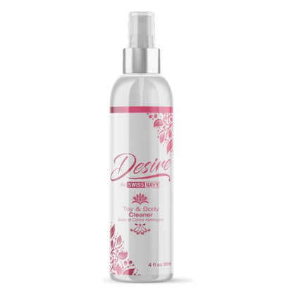 Desire Deluxe Toy & Body Cleaner 4 oz - Advanced Hygienic Solution for Intimate Pleasure Products and Skin - Model DTC-4 - Unisex - All-in-One Cleaning for All Areas of Pleasure - Crystal Cle - Adult Naughty Store