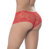 Luxuria Sensuelle Lace Boyshort Red - Premium Intimate Pleasure Enhancer for Women - Adult Naughty Store