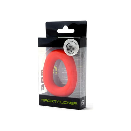 Introducing the Passionate Pleasure Hero Ring Red - The Ultimate Couples Vibrating Cock Ring for Sensual Stimulation and Shared Ecstasy - Adult Naughty Store