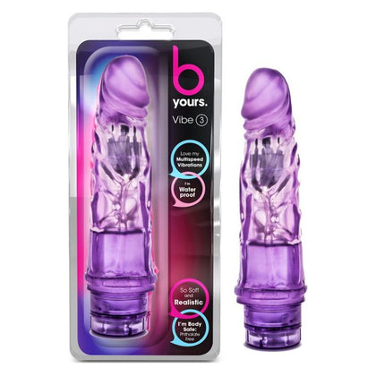 B Yours Vibe No 3 Purple - Sensually Satisfying Realistic Vibrator for Her Pleasure