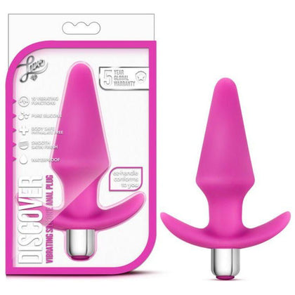 Luxe Discover Pink Silicone Vibrating Anal Plug - Model X2: The Ultimate Pleasure for Her - Adult Naughty Store